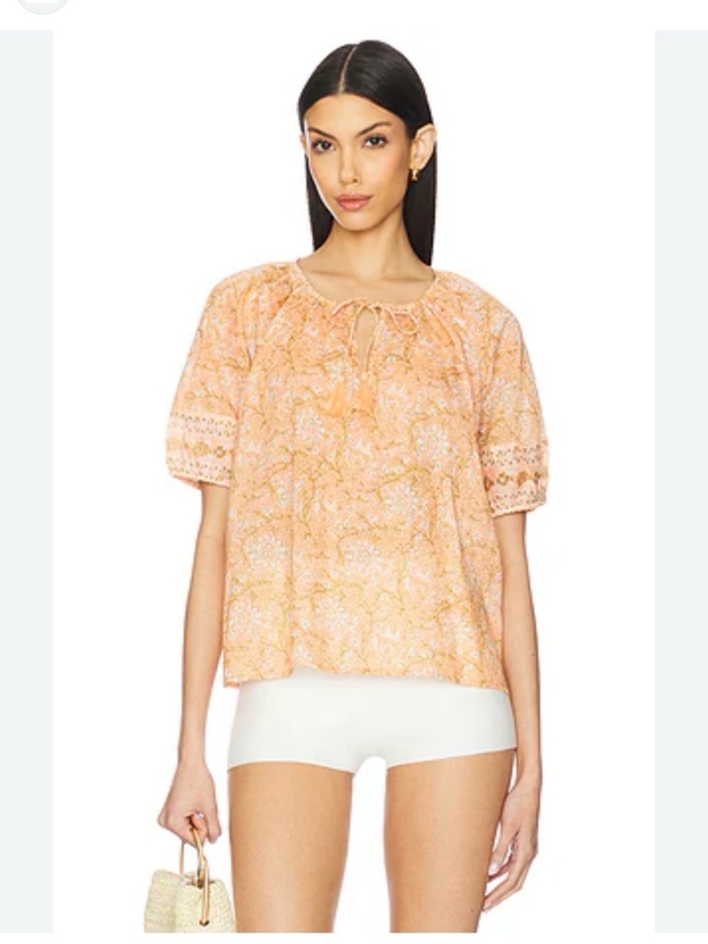 Cleobella Johana Blouse in Cecil Blush Print Size Medium